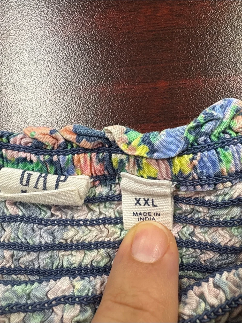 GAP Girls Floral Smocked Dress in Pink, Green & Blue